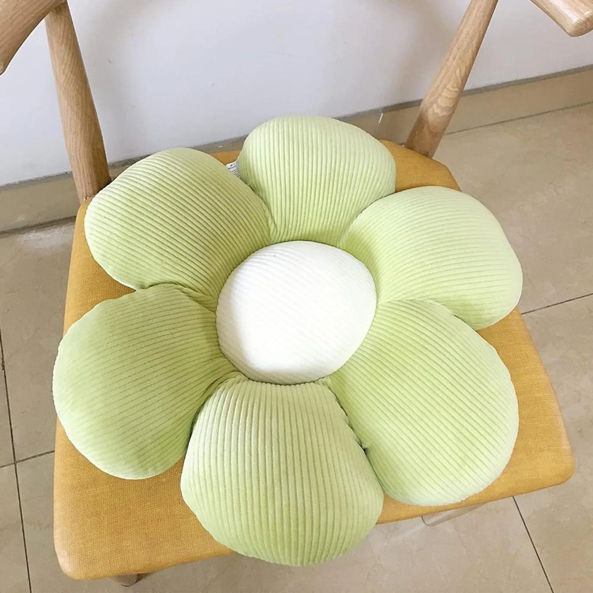 Dekokissen „Sonnenblume“ – Blumenform, 40 cm